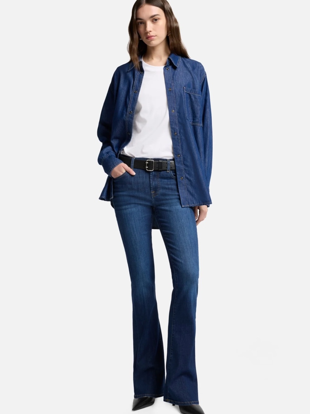 7 For All Mankind Mid-Rise Bootcut Jeans